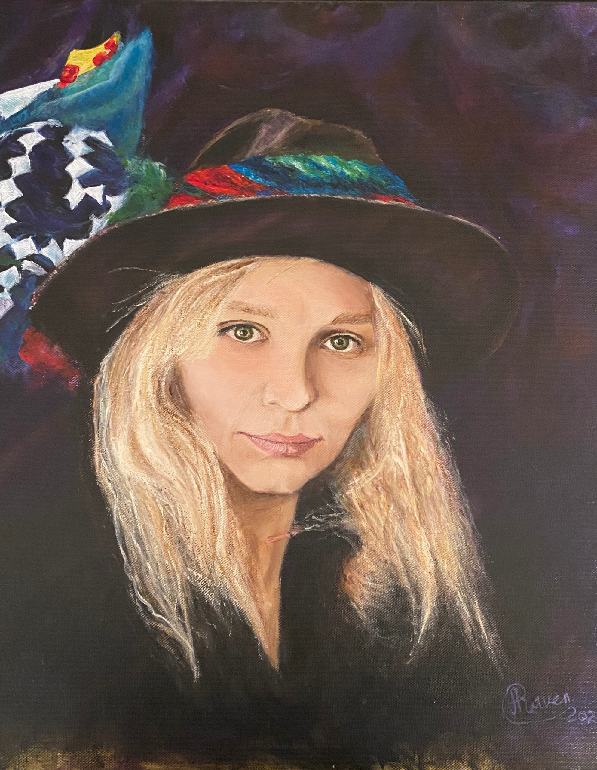 Lisa with hat
acrylic on canvas, 40X50, 2020